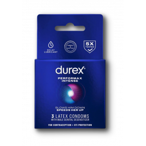 DUREX PERFORMAX INTENSE 3 LATEX CONDOMS
